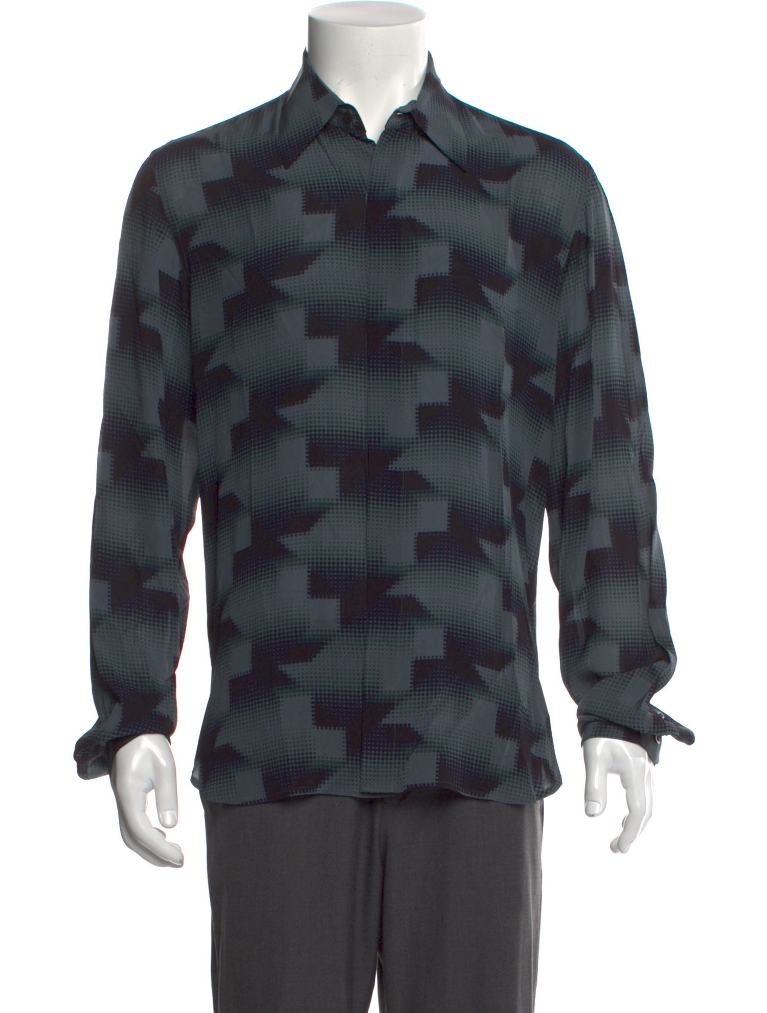 Dries Van Noten Printed Long Sleeve Shirt