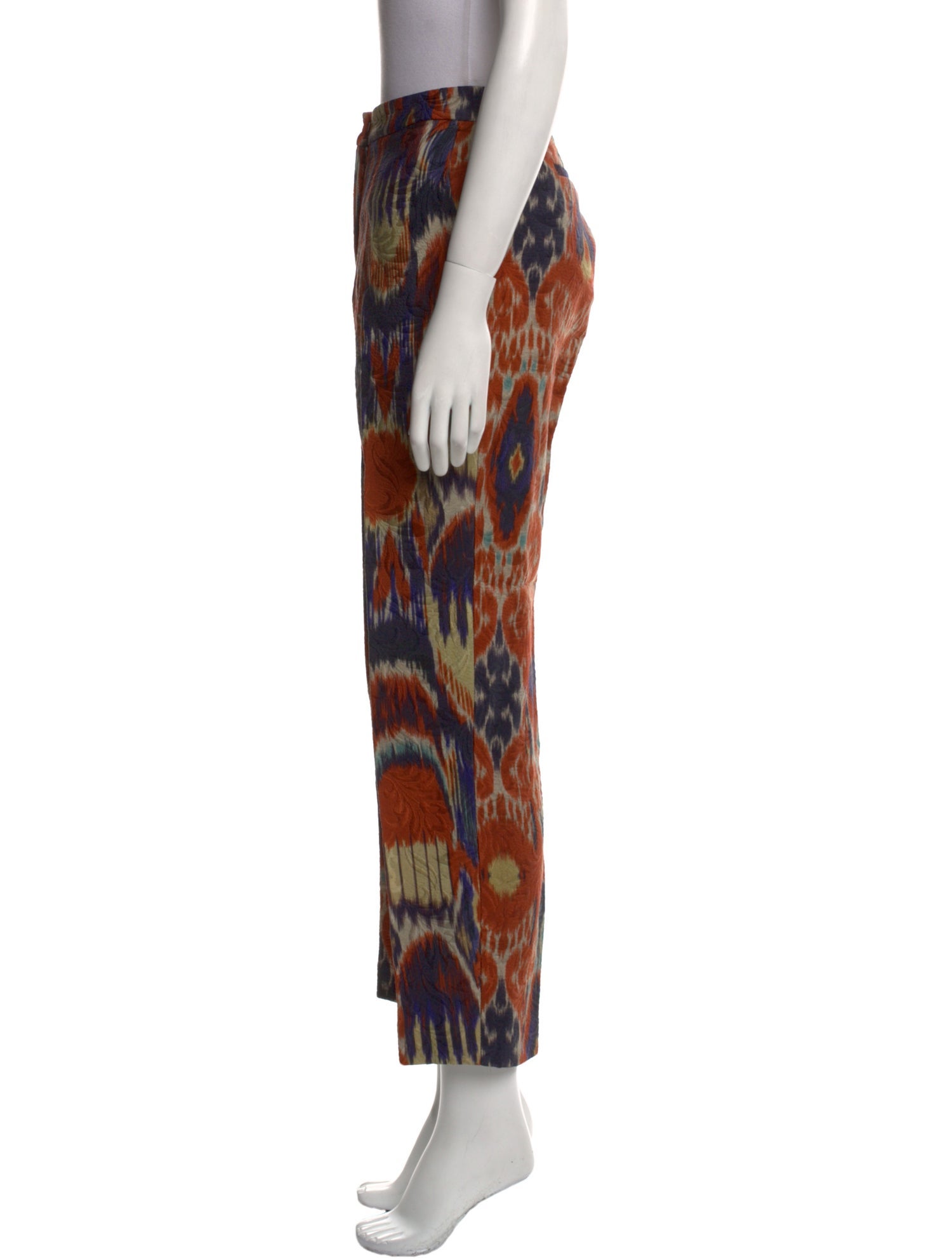 Dries Van Noten Printed Straight Leg Pants