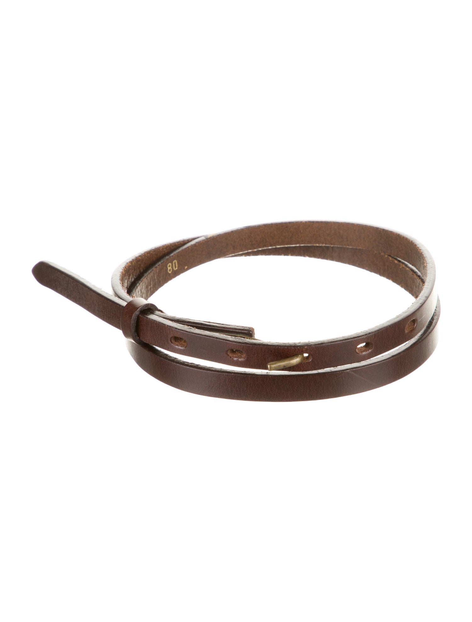Dries Van Noten Skinny Leather Belt