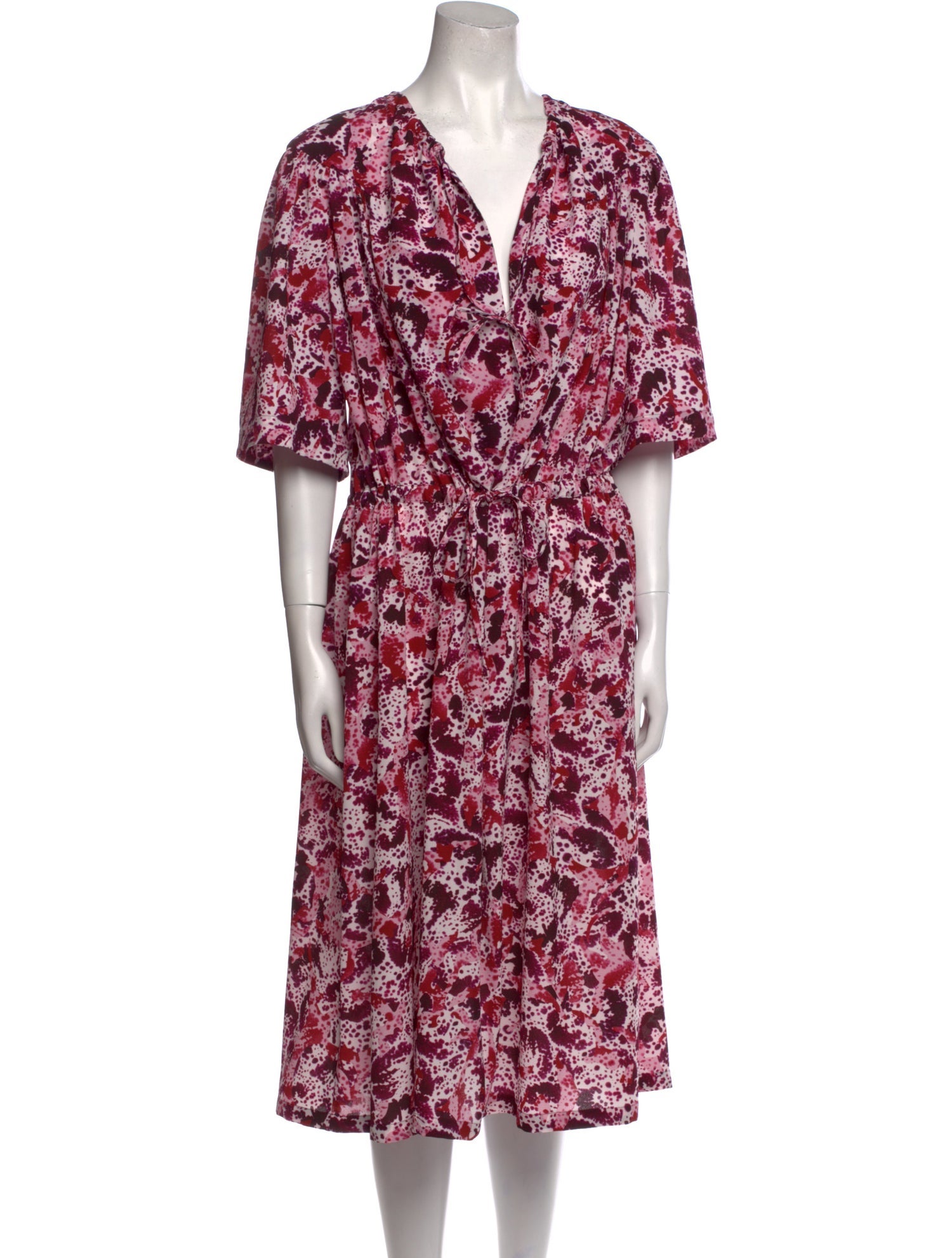 Dries Van Noten Floral Print Midi Length Dress