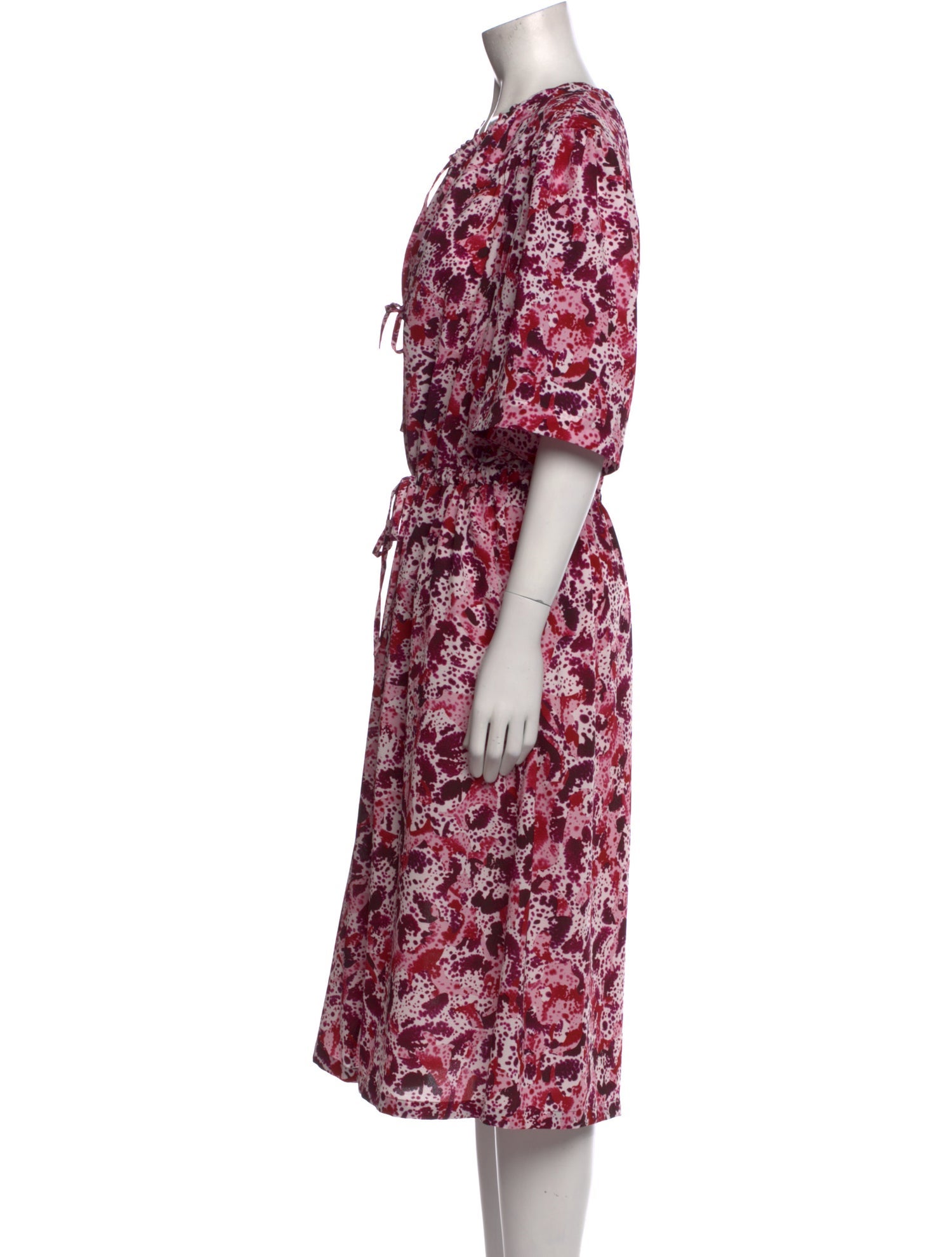 Dries Van Noten Floral Print Midi Length Dress