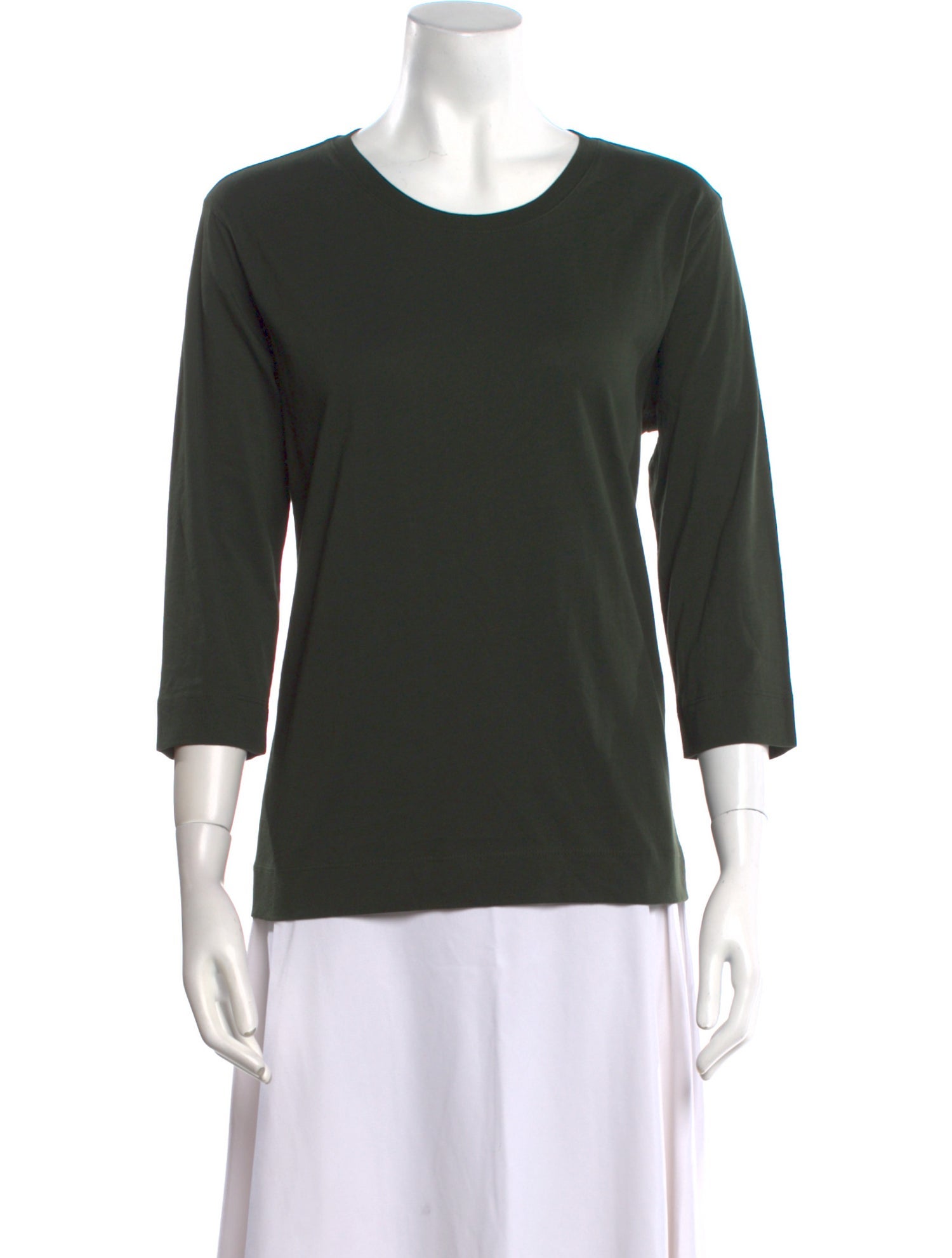 Dries Van Noten Scoop Neck Three-Quarter Sleeve T-Shirt w/ Tags