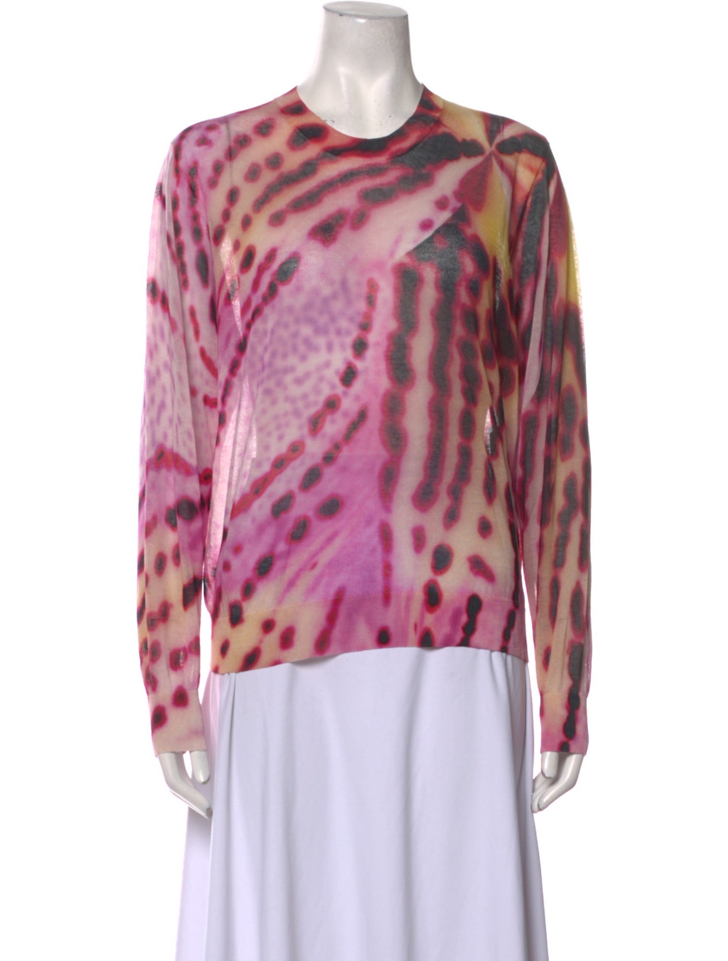 Dries Van Noten Tie-Dye Print Crew Neck T-Shirt