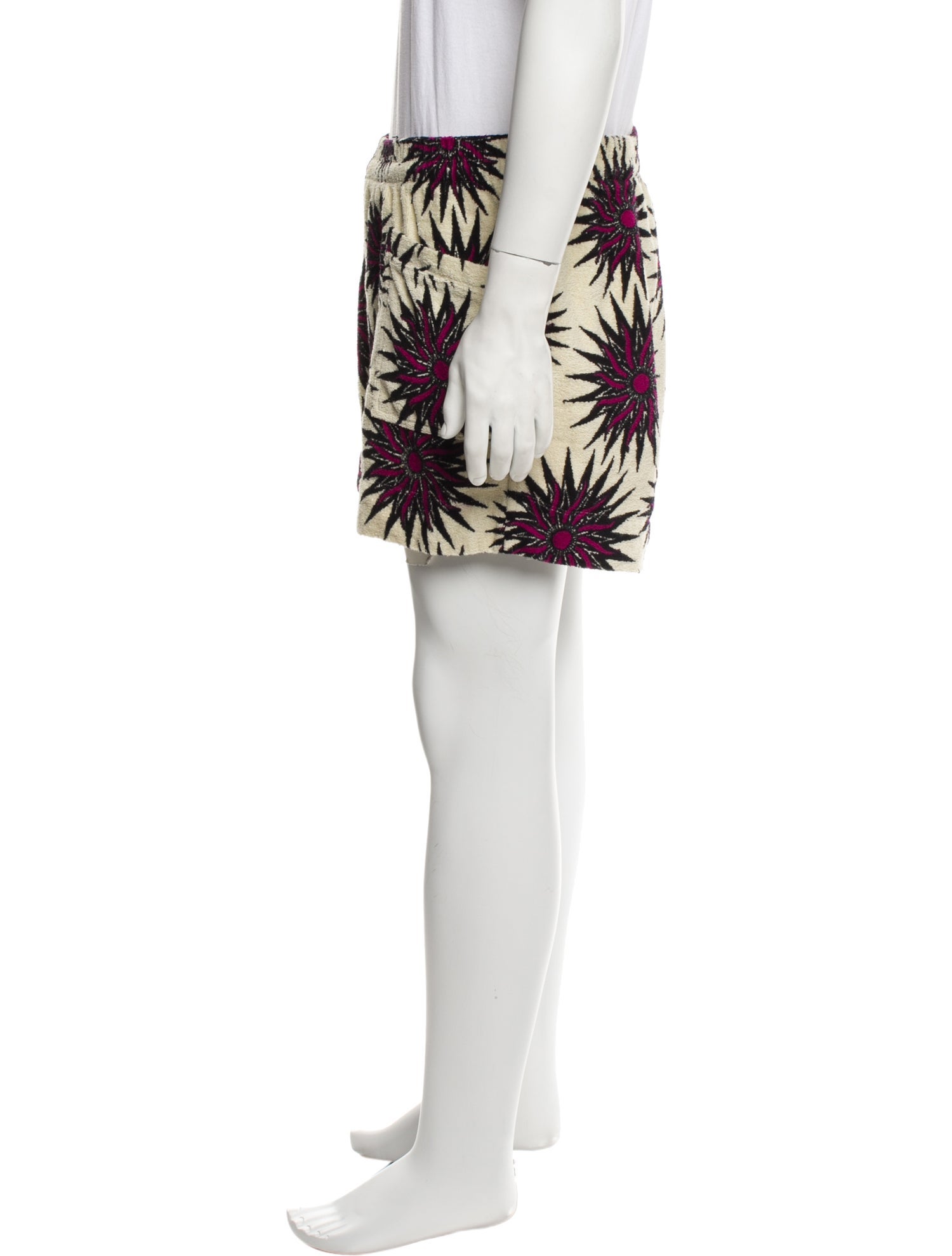 Dries Van Noten Floral Print Jogger Shorts