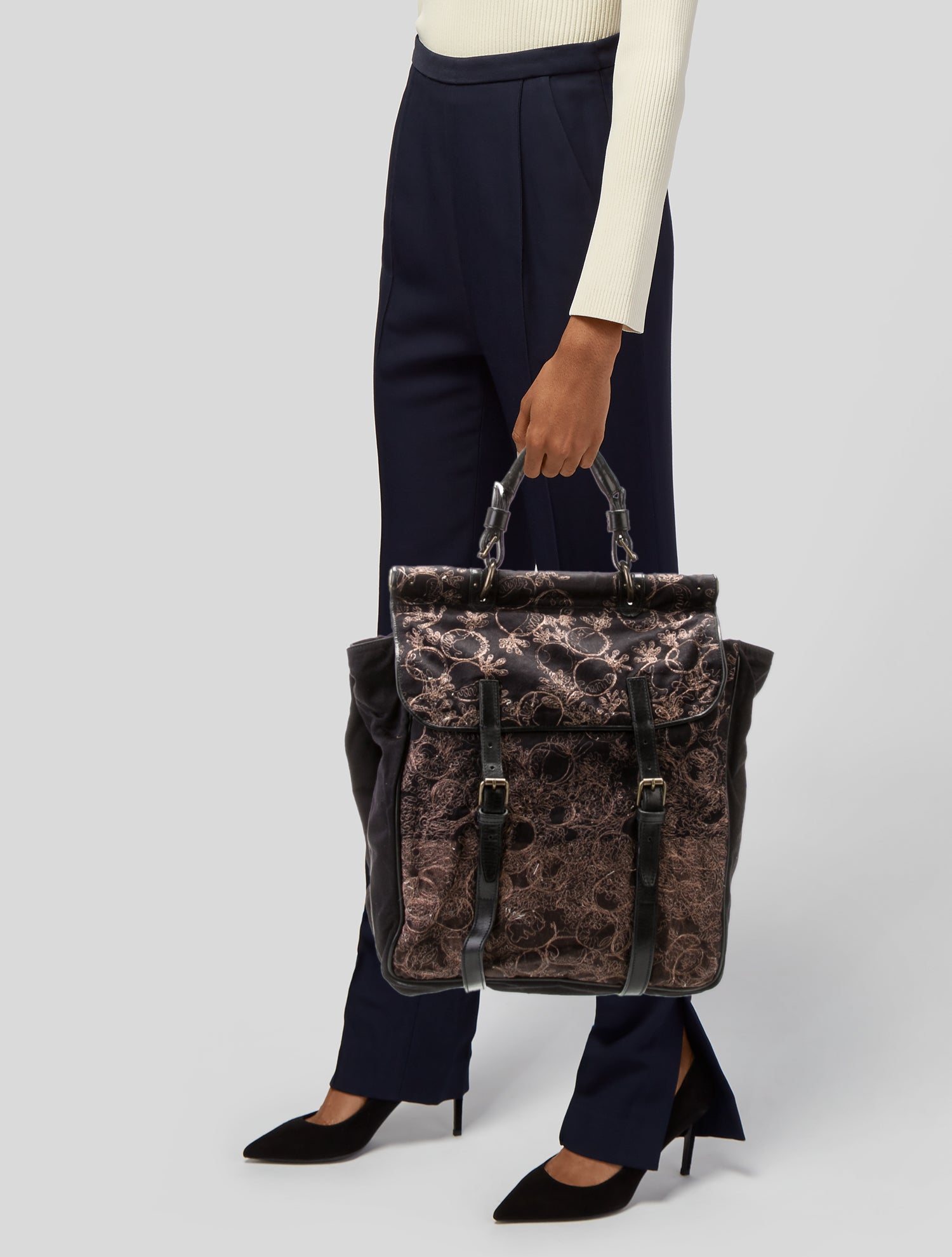 Dries Van Noten Jacquard Shoulder Bag Vintage