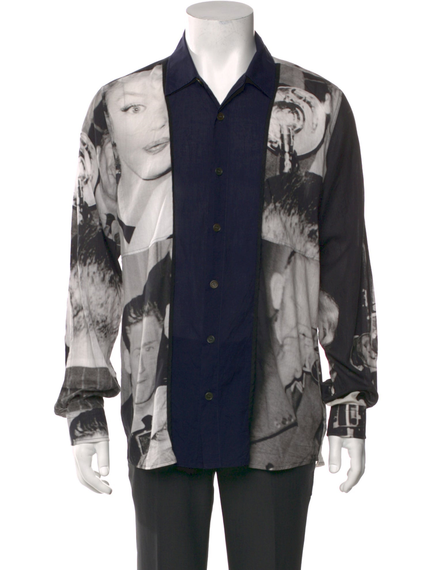 Dries Van Noten Printed Long Sleeve Shirt
