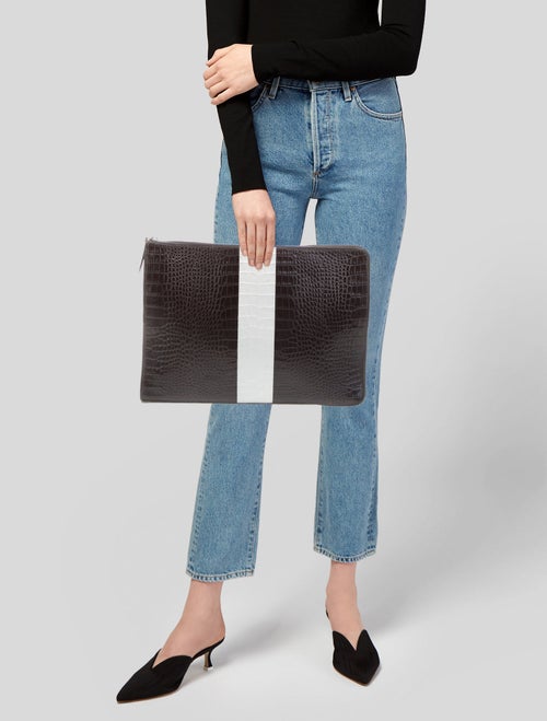 Dries Van Noten Embossed Leather Portfolio