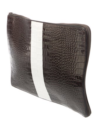 Dries Van Noten Embossed Leather Portfolio