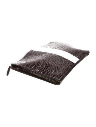 Dries Van Noten Embossed Leather Portfolio