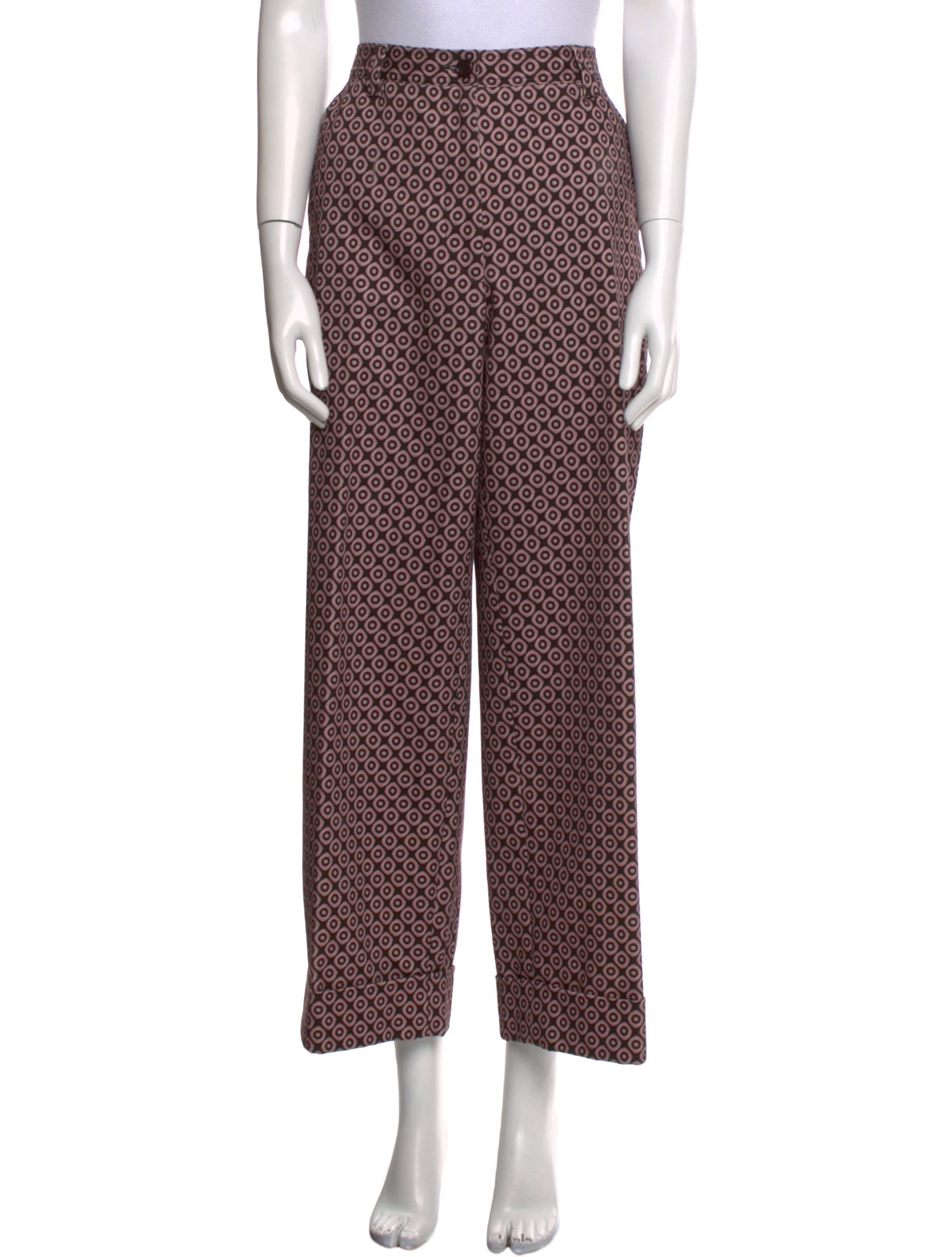 Dries Van Noten Printed Wide Leg Pants