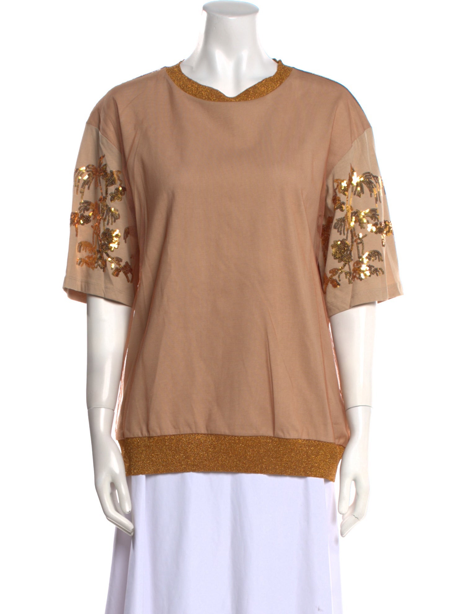 Dries Van Noten Crew Neck Short Sleeve Sweatshirt