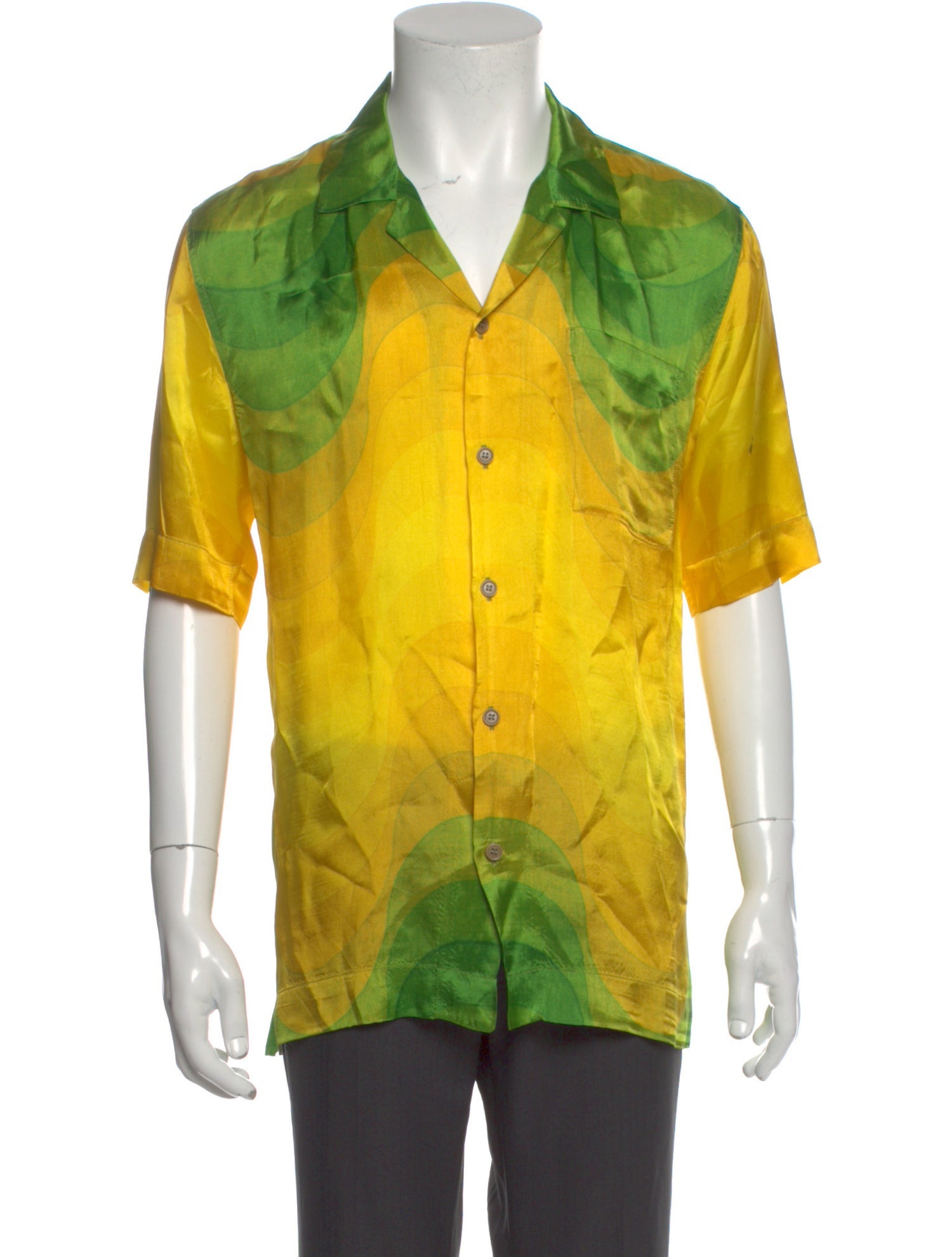 Dries Van Noten Printed Short Sleeve Shirt