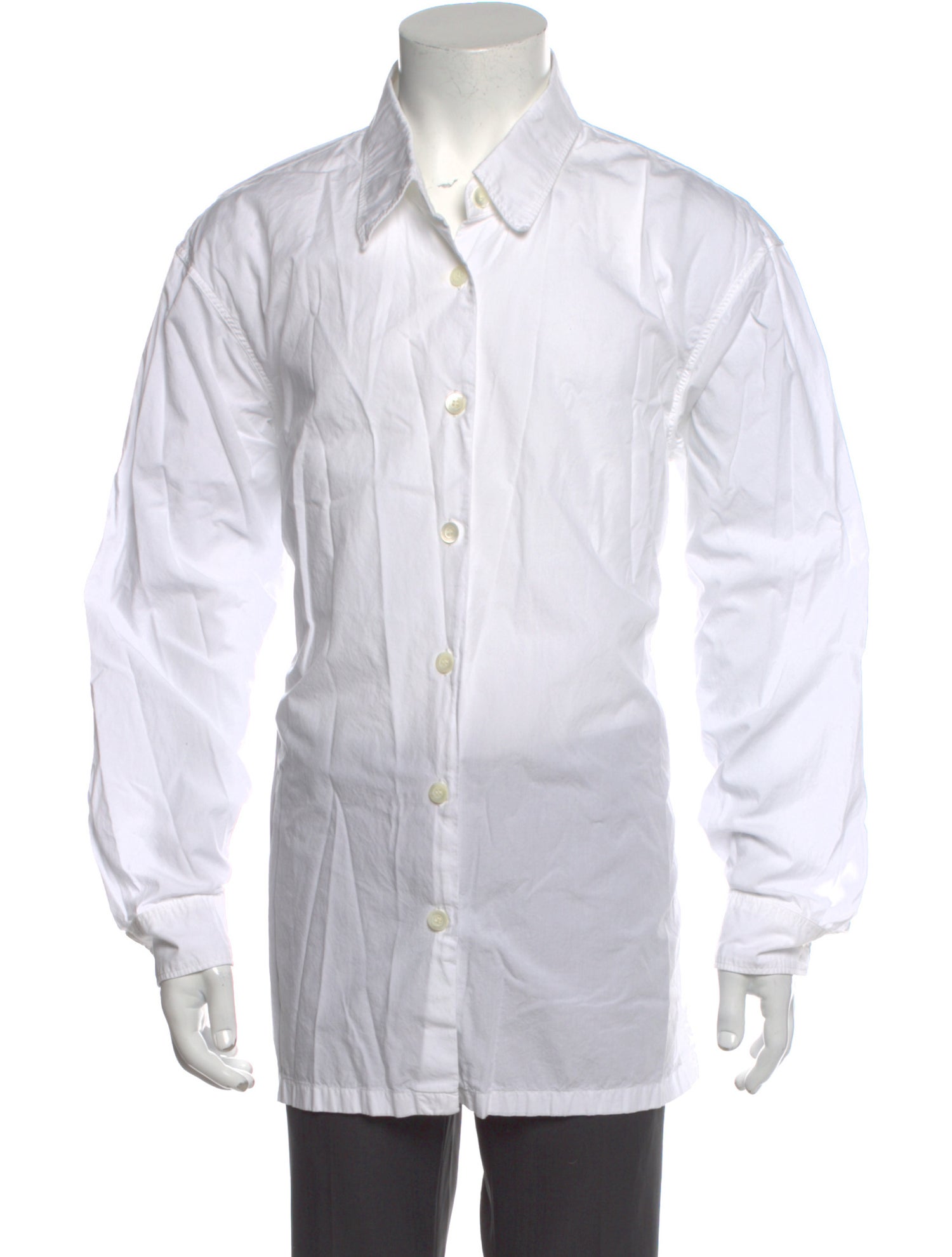 Dries Van Noten Striped Long Sleeve Dress Shirt