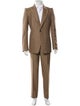 Dries Van Noten Wool Houndstooth Print Suit