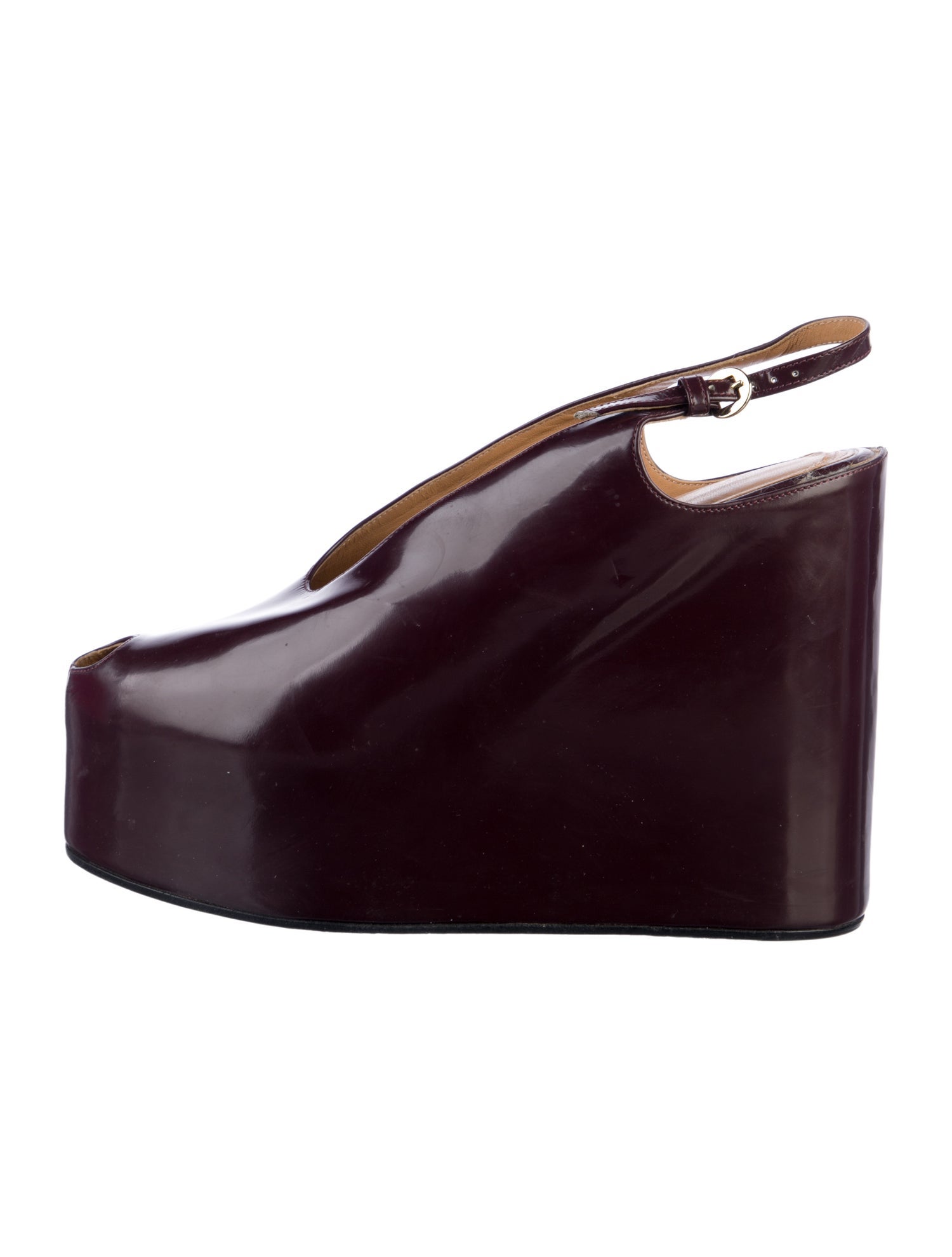Dries Van Noten Patent Leather Slingback Pumps
