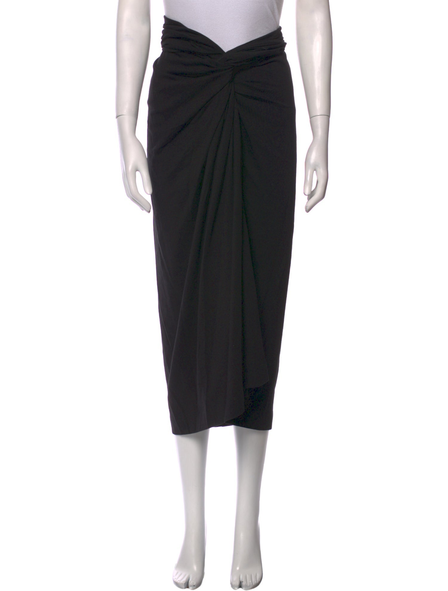 Dries Van Noten Ruffle Embellishment Midi Length Skirt