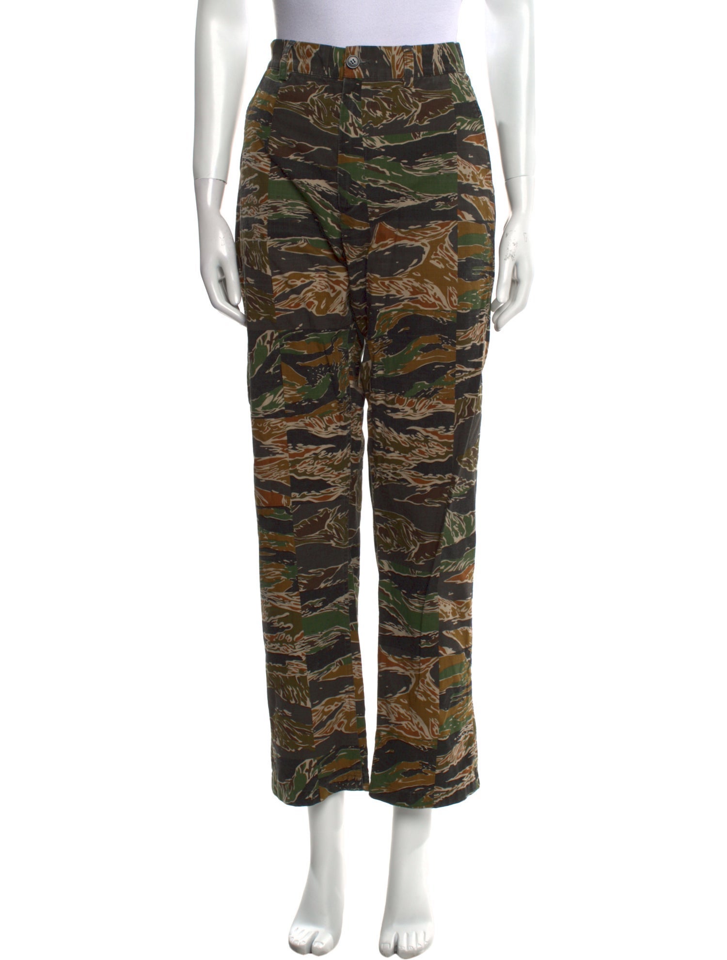 Dries Van Noten Printed Straight Leg Pants