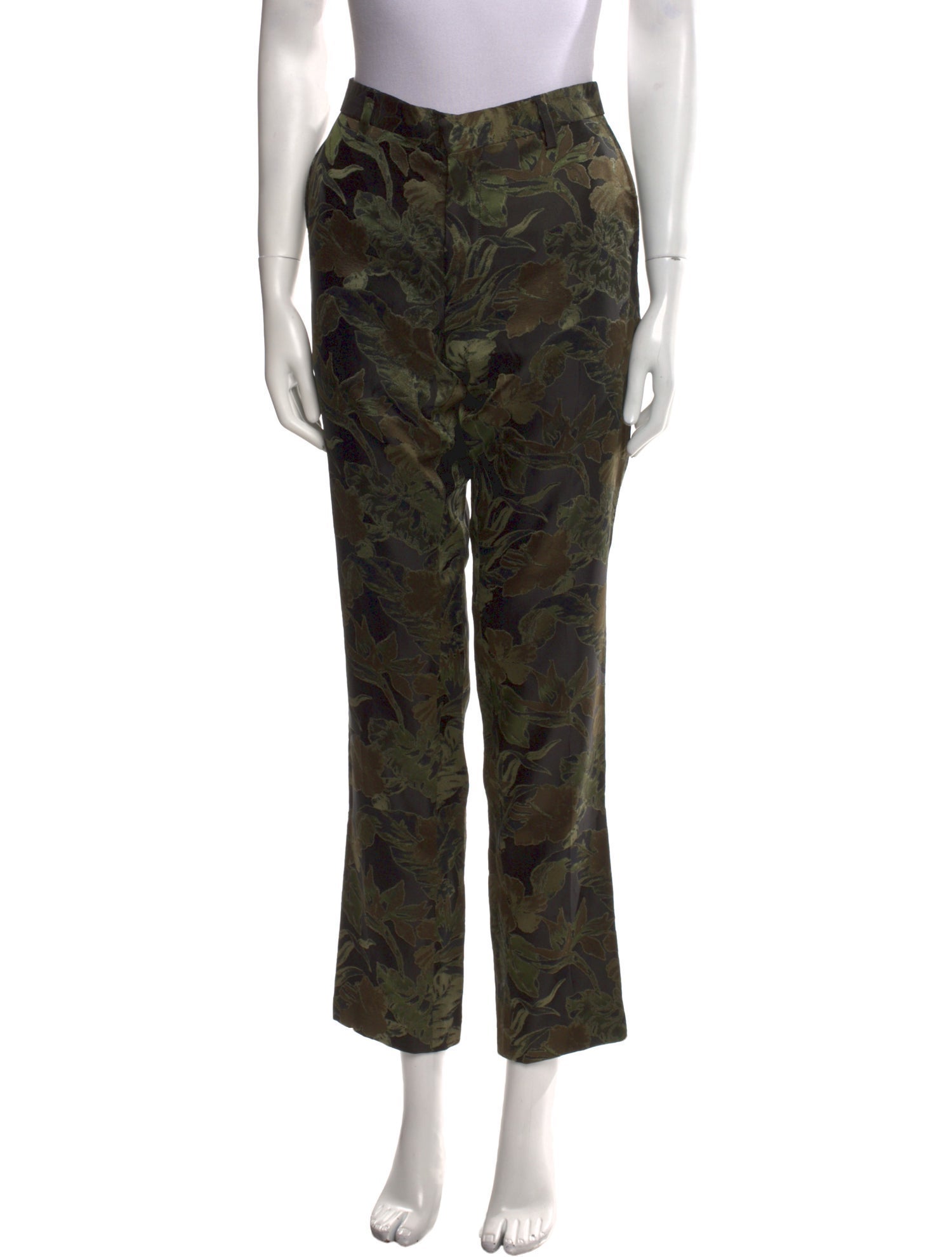 Dries Van Noten Printed Straight Leg Pants