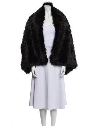 Dries Van Noten Fur Shawl