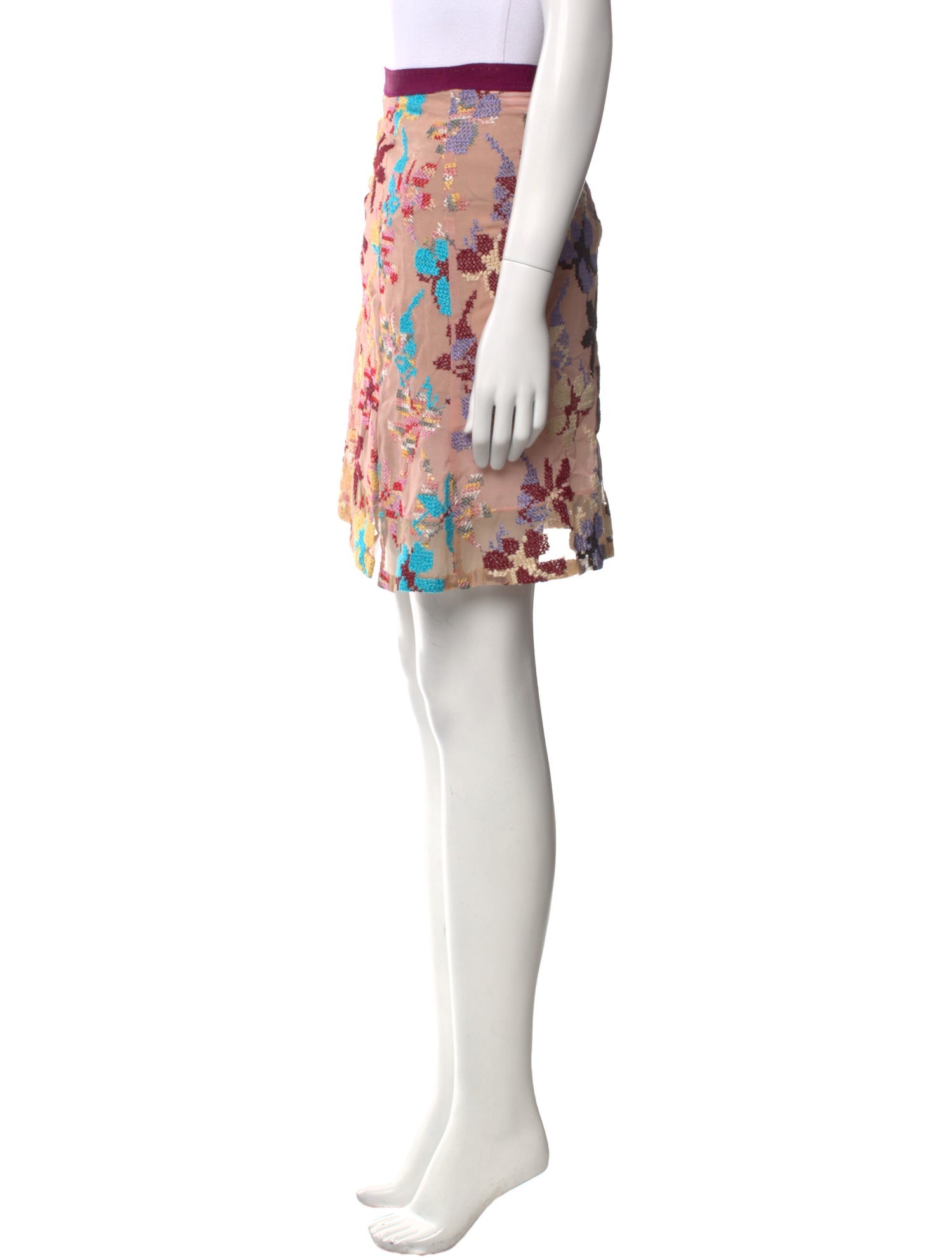 Dries Van Noten Floral Print Knee-Length Skirt