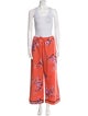 Dries Van Noten Floral Print Embroidered Accent Pant Set