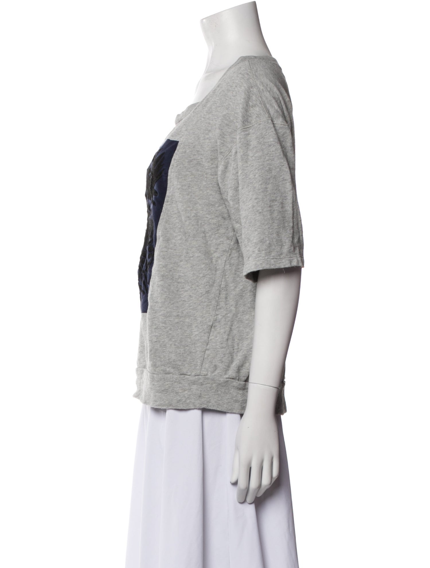 Dries Van Noten Graphic Print Scoop Neck T-Shirt