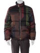 Dries Van Noten Plaid Print Puffer Coat