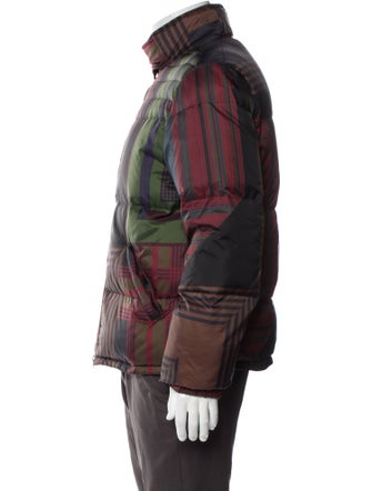 Dries Van Noten Plaid Print Puffer Coat