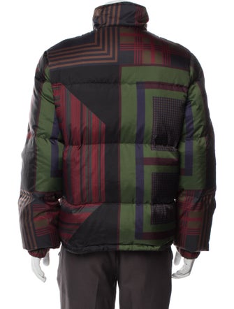 Dries Van Noten Plaid Print Puffer Coat