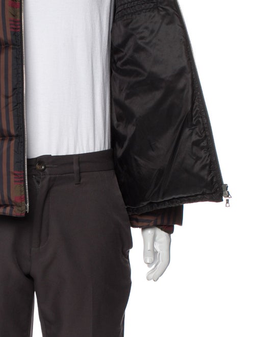 Dries Van Noten Plaid Print Puffer Coat