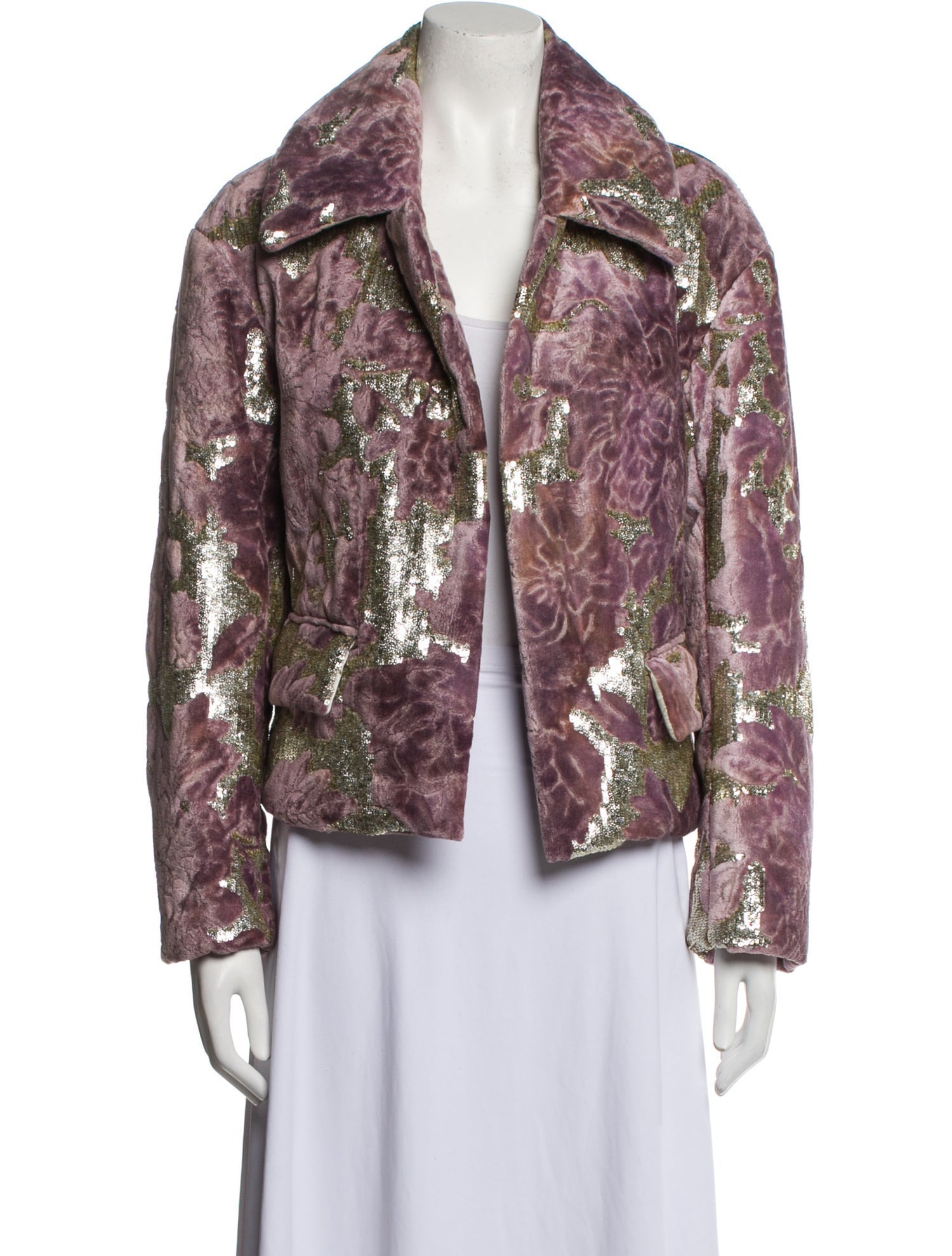 Dries Van Noten Baby Cashmere Printed Jacket