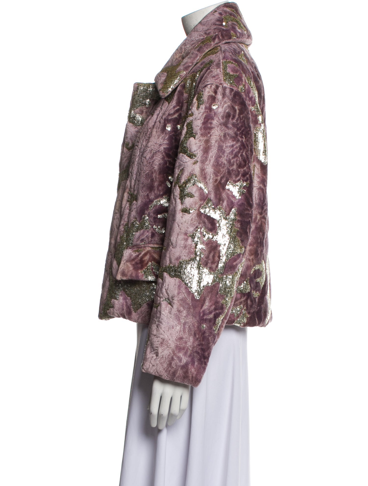 Dries Van Noten Baby Cashmere Printed Jacket