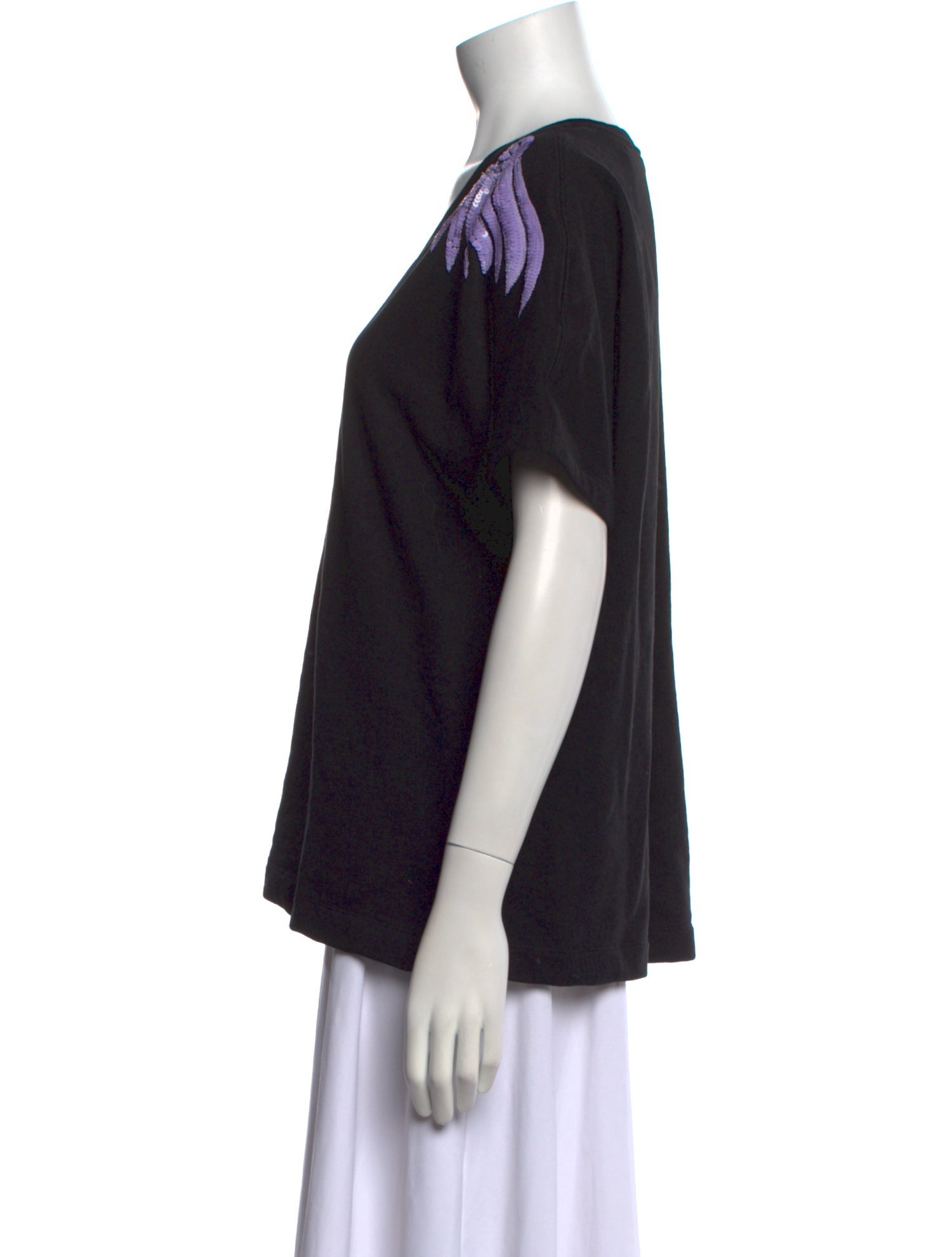 Dries Van Noten Graphic Print V-Neck T-Shirt