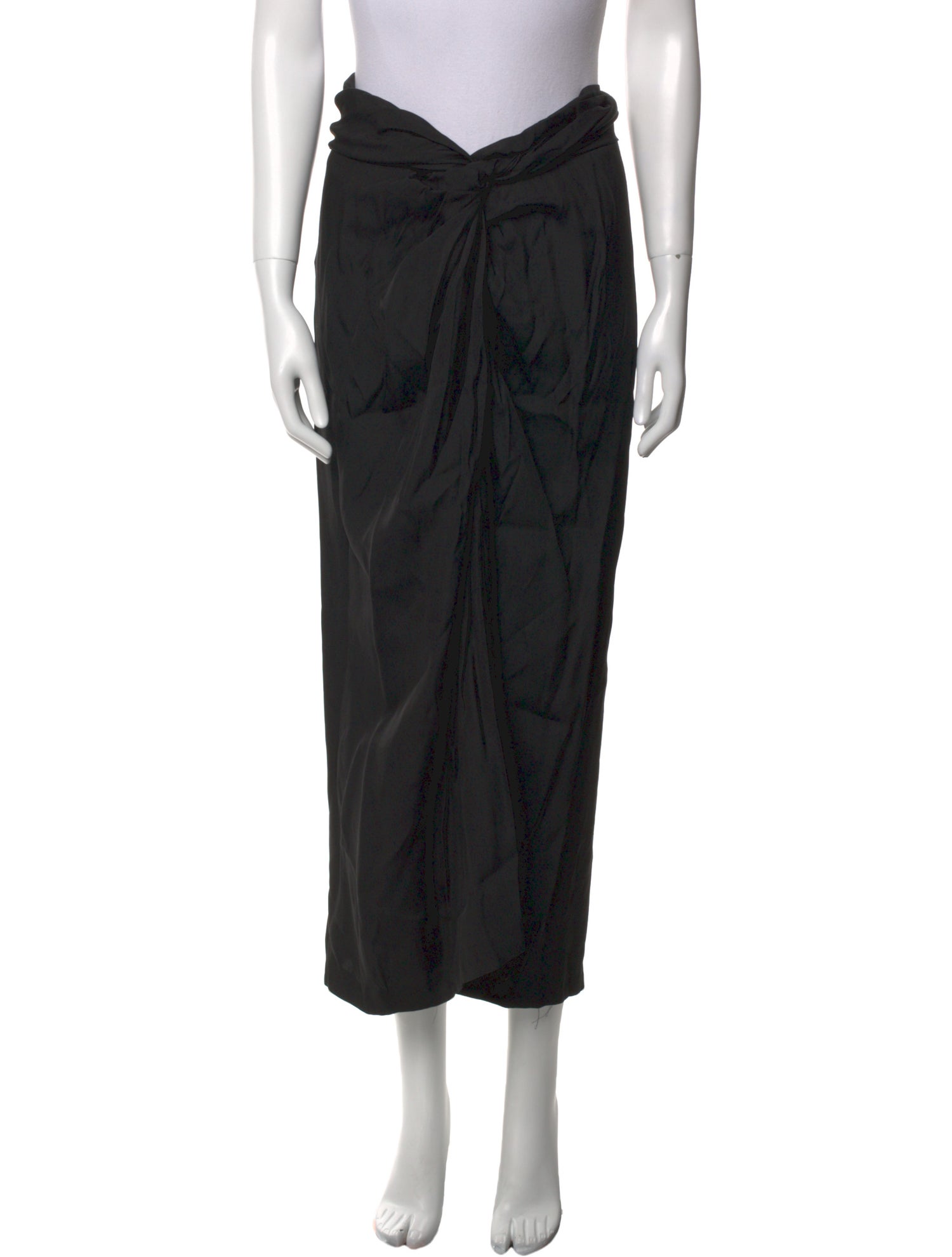 Dries Van Noten Silk Midi Length Skirt