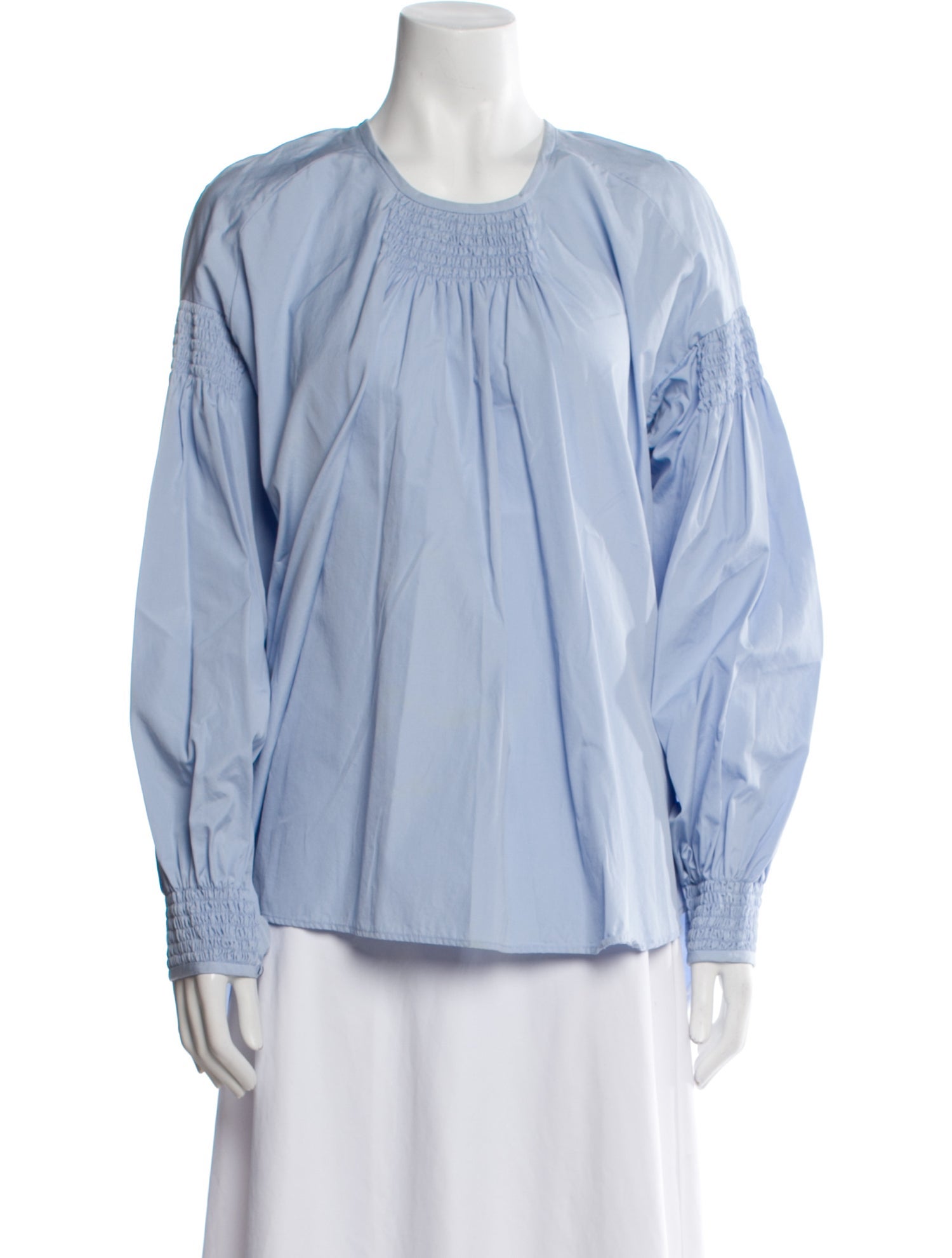 Dries Van Noten Crew Neck Long Sleeve Blouse