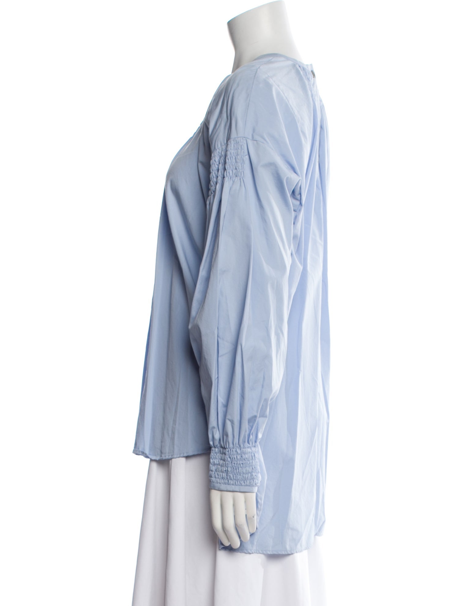 Dries Van Noten Crew Neck Long Sleeve Blouse