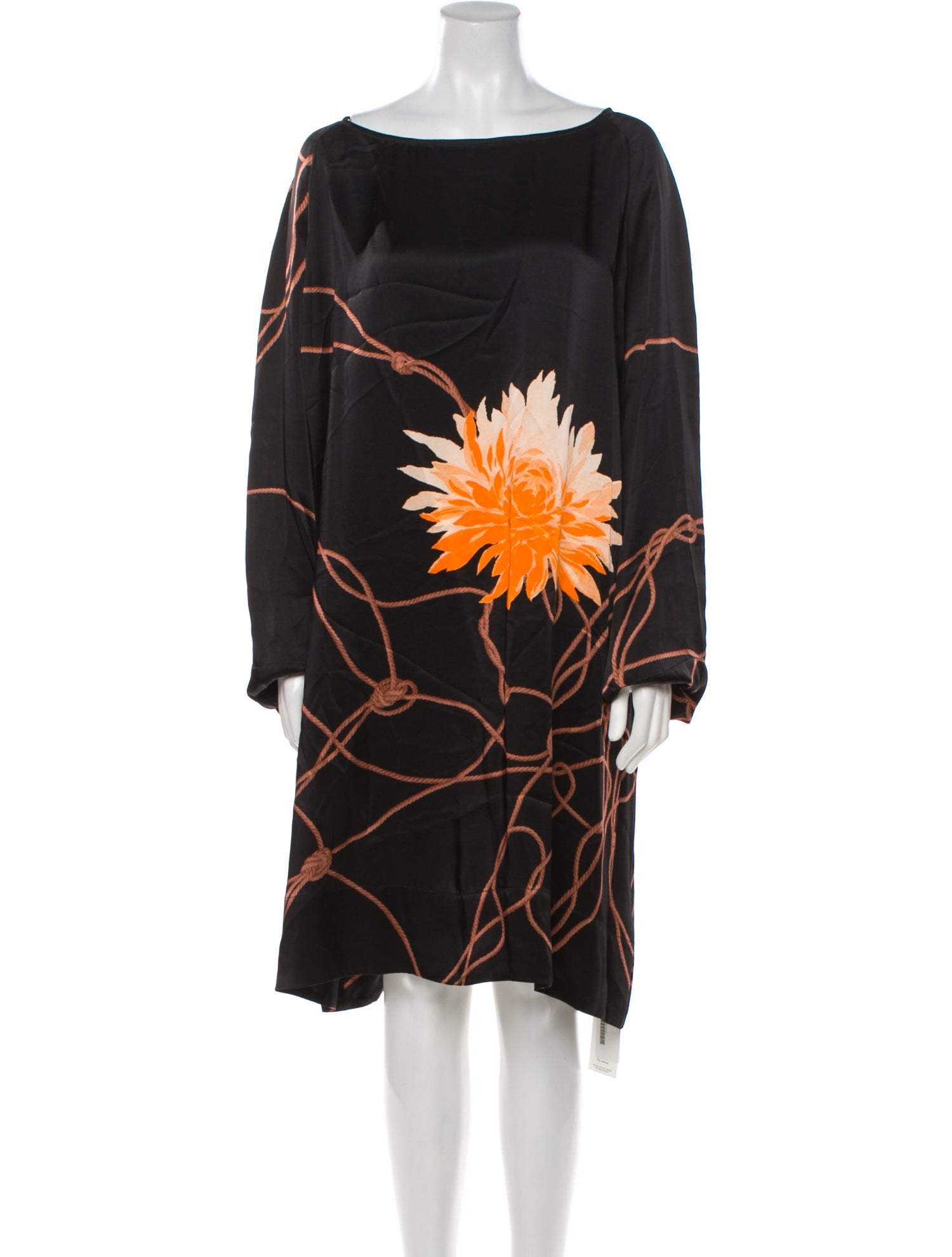 Dries Van Noten Silk Knee-Length Dress