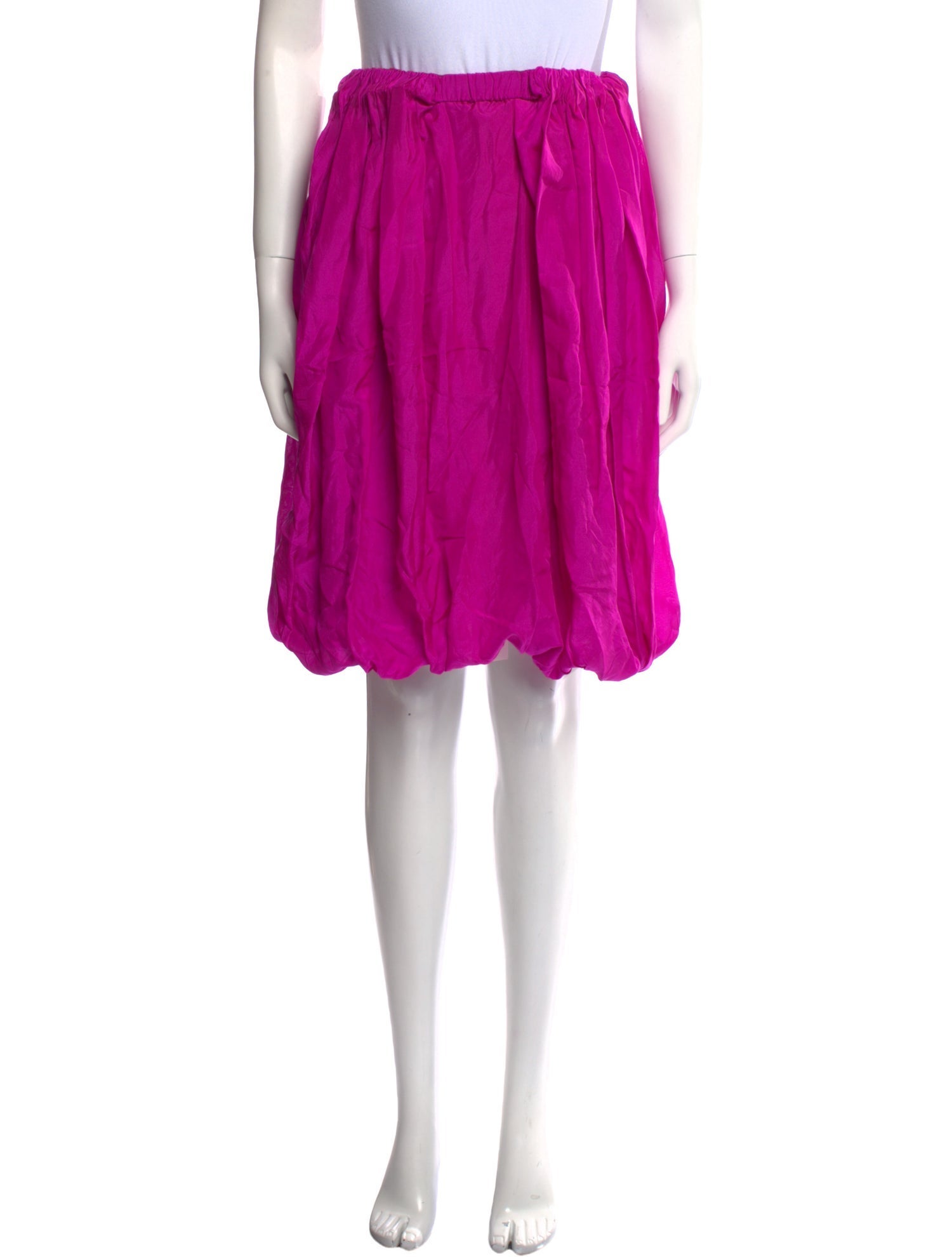 Dries Van Noten Pleated Accents Knee-Length Skirt