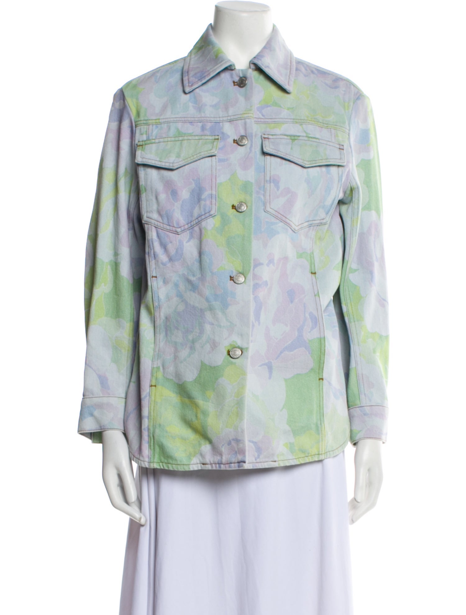 Dries Van Noten Printed Denim Jacket