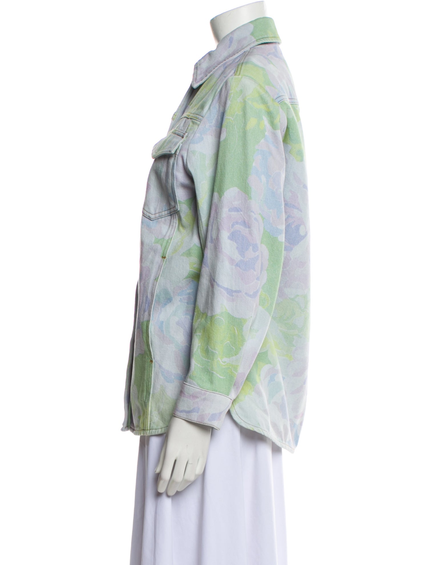 Dries Van Noten Printed Denim Jacket