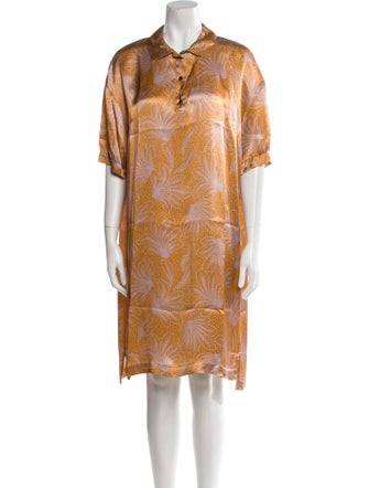 Dries Van Noten Silk Knee-Length Dress