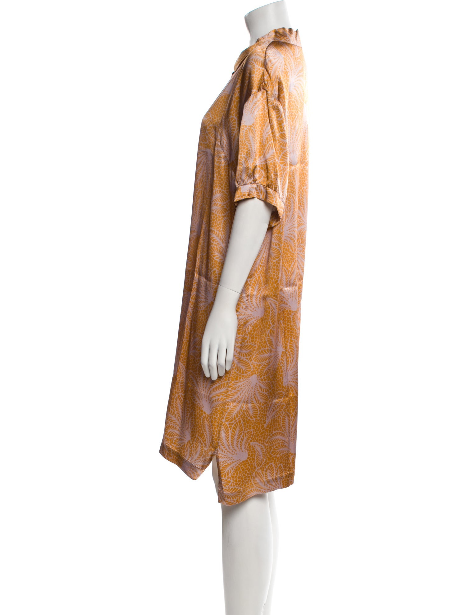 Dries Van Noten Silk Knee-Length Dress