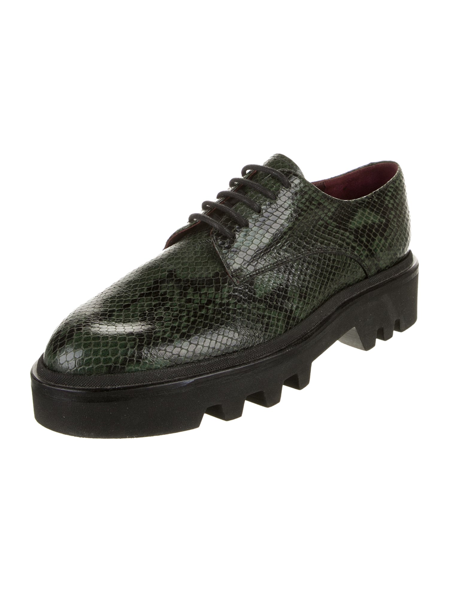 Dries Van Noten Snakeskin Oxfords