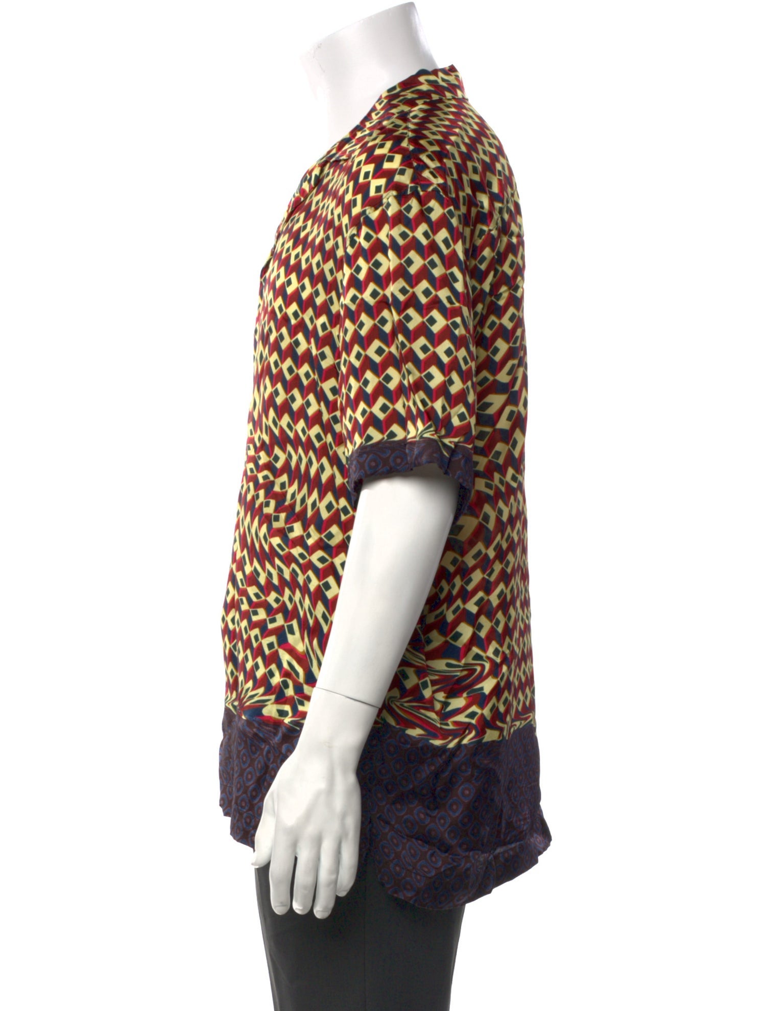 Dries Van Noten Printed Short Sleeve Shirt