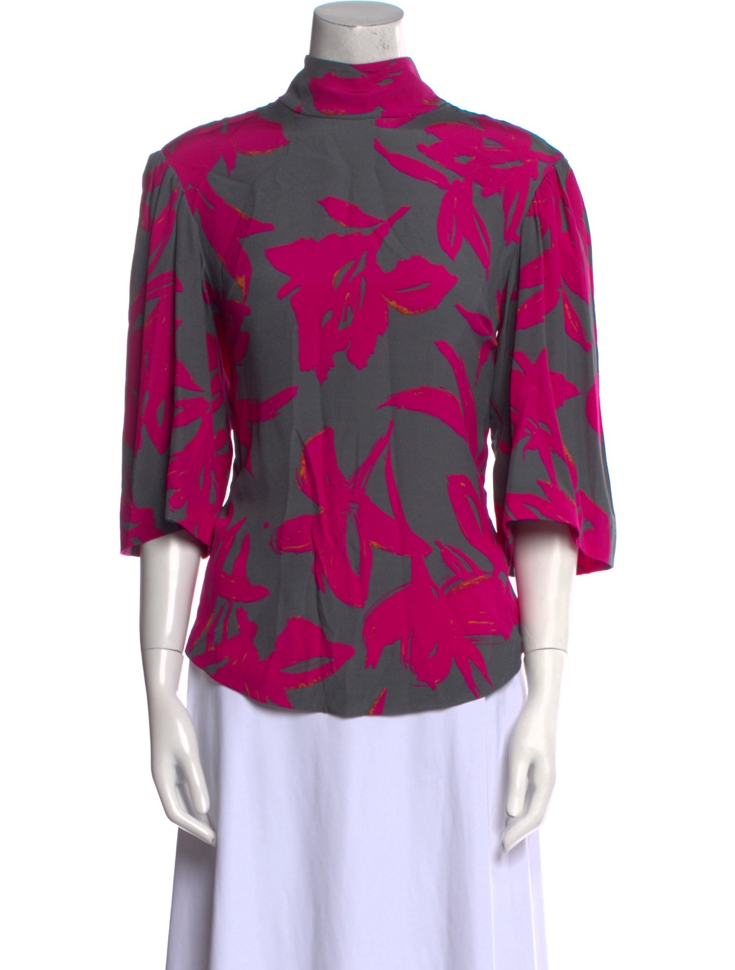 Dries Van Noten Silk Printed Blouse