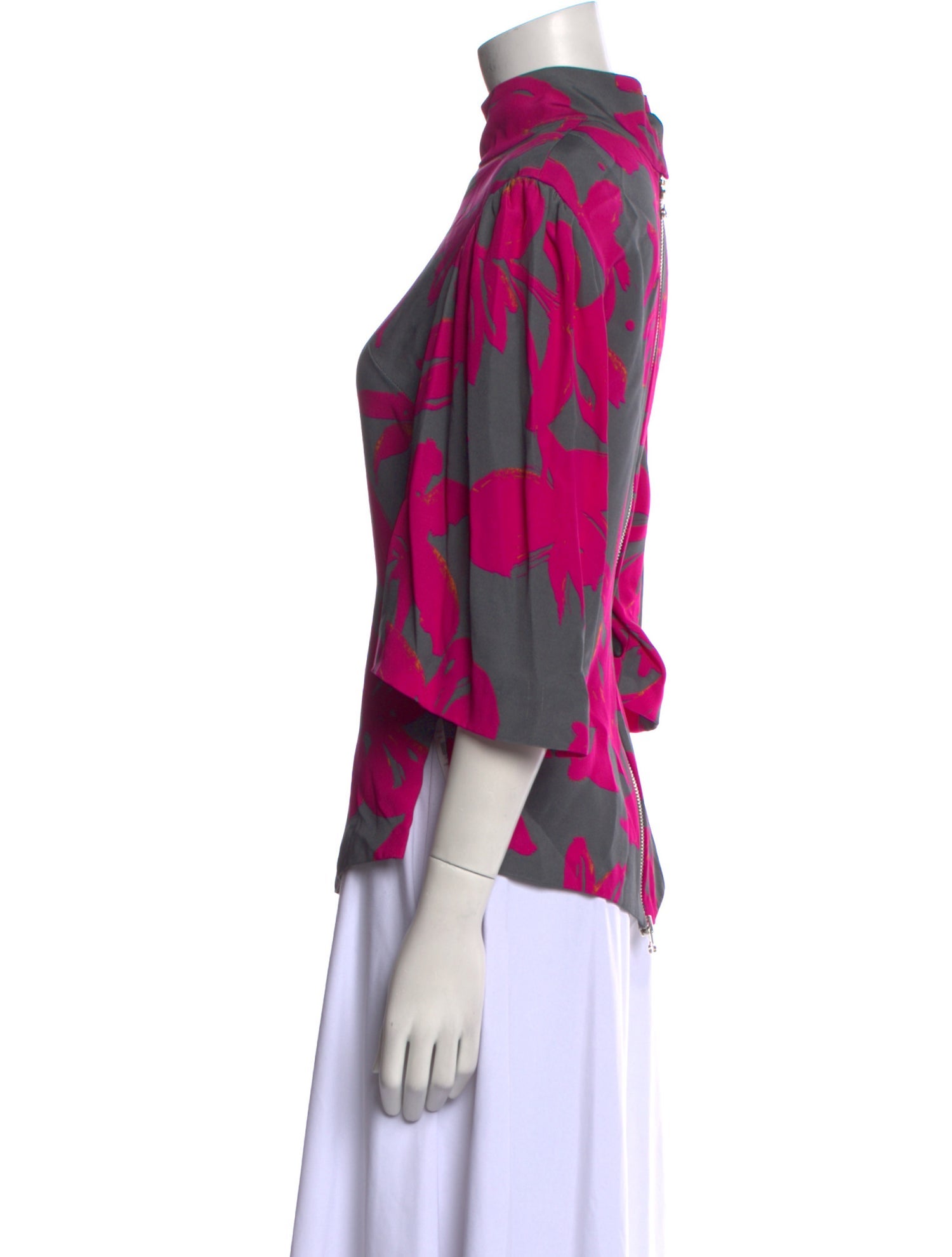 Dries Van Noten Silk Printed Blouse