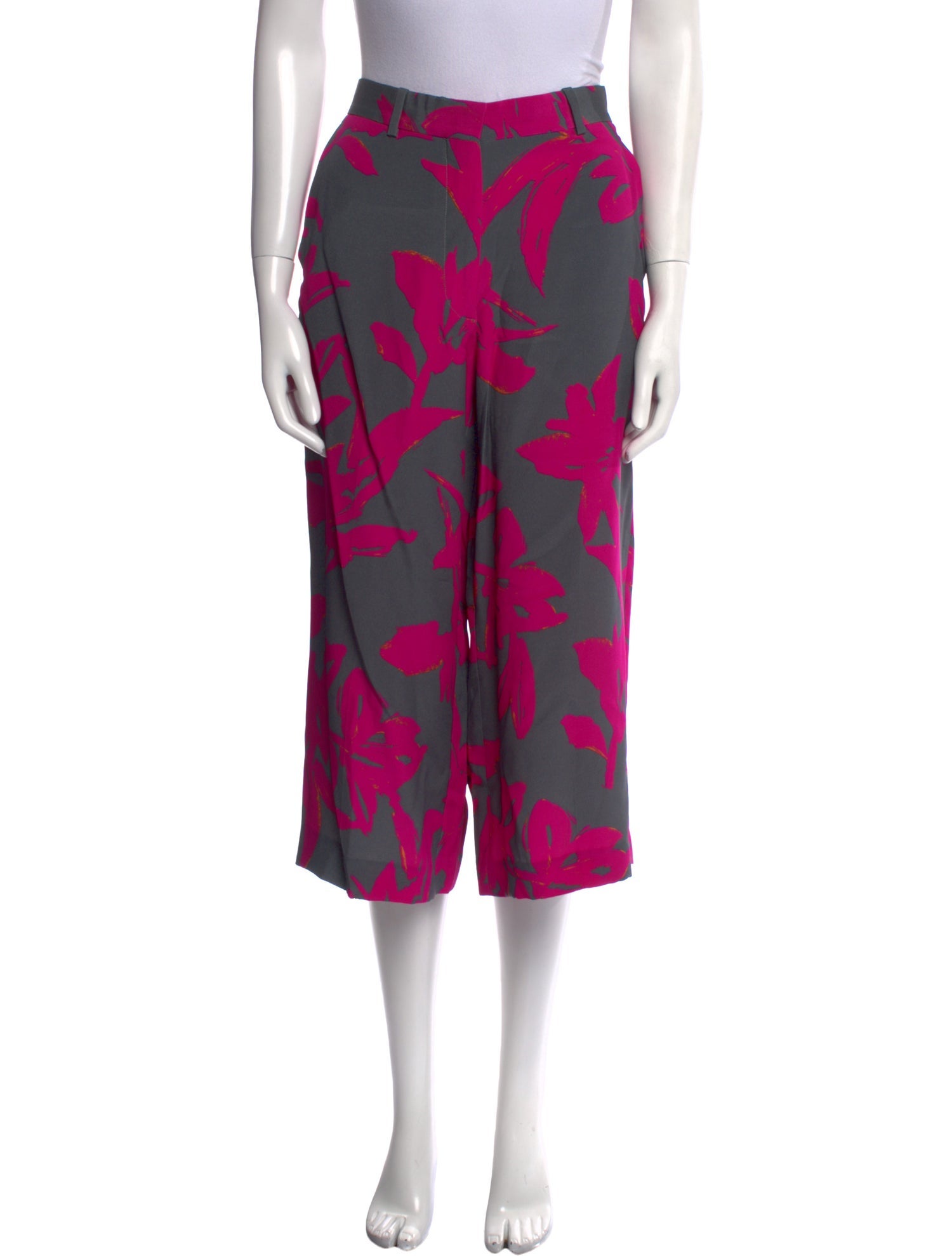 Dries Van Noten Silk Wide Leg Pants