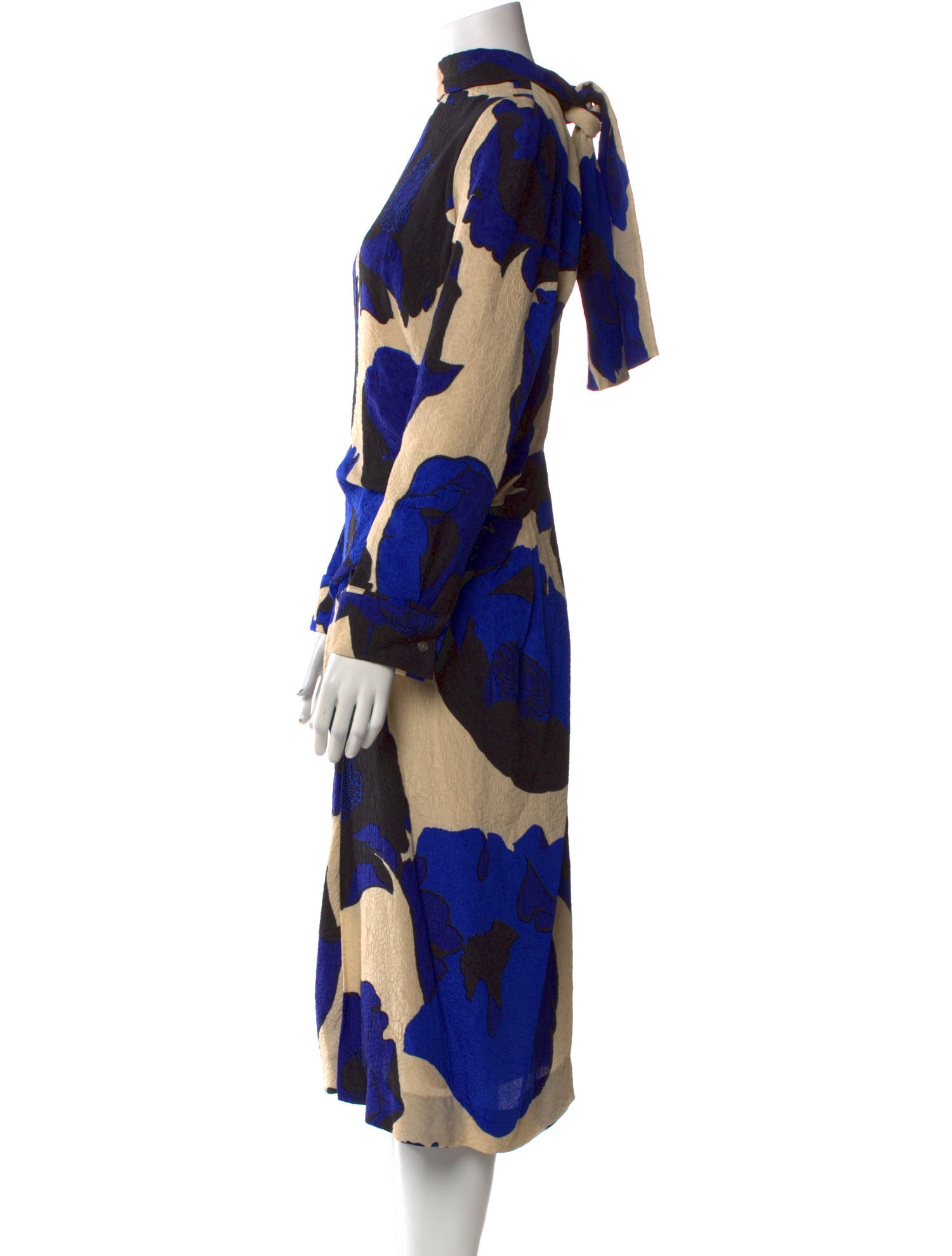 Dries Van Noten Floral Print Midi Length Dress