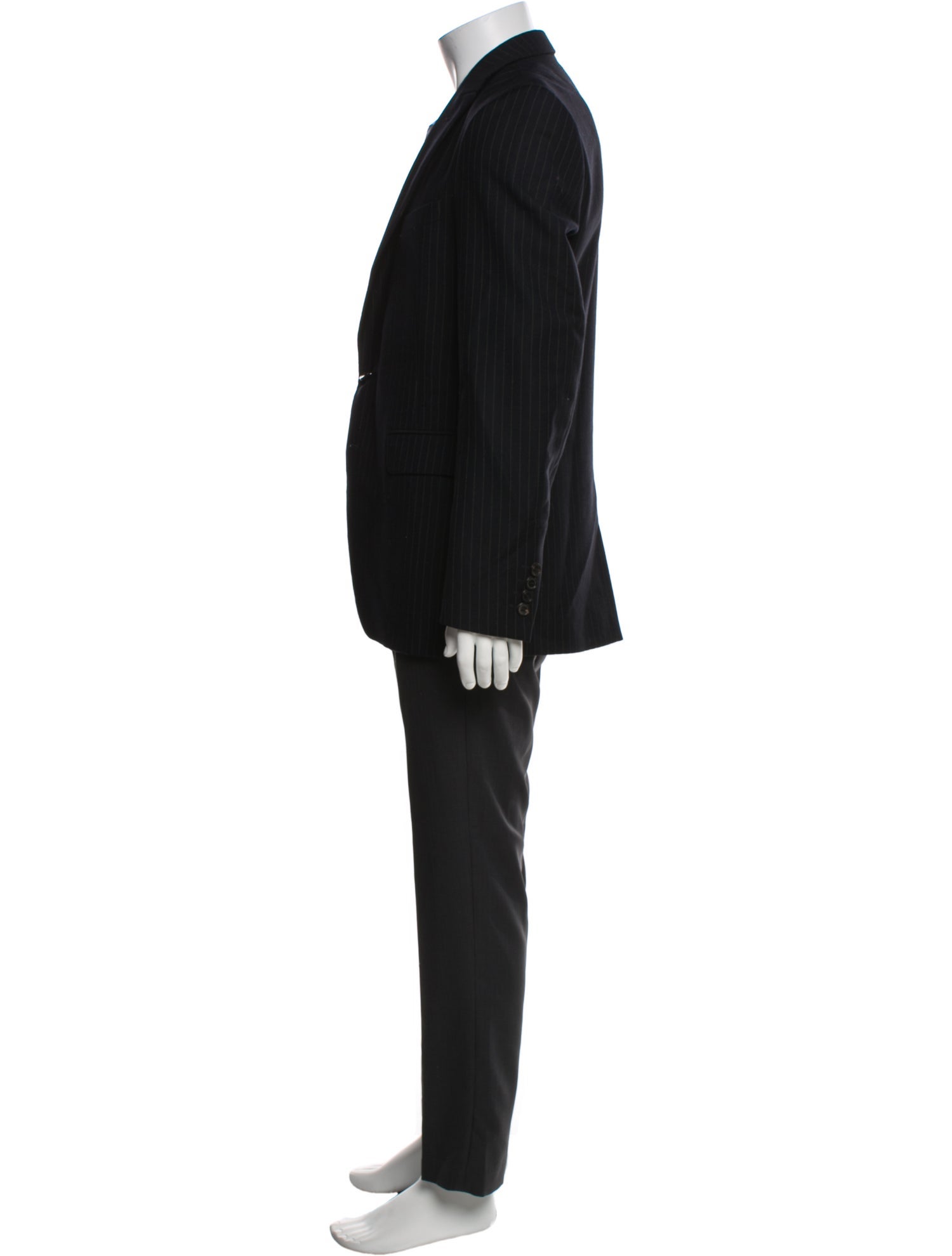 Dries Van Noten Wool Striped Blazer