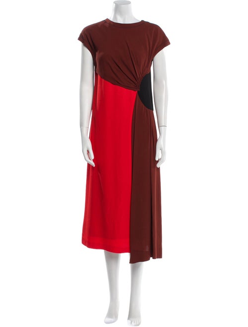 Dries Van Noten Crew Neck Midi Length Dress